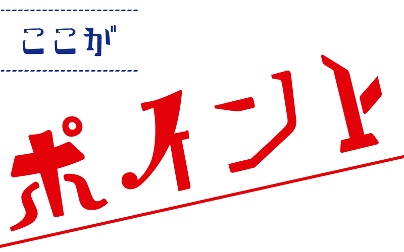 ここがポイント